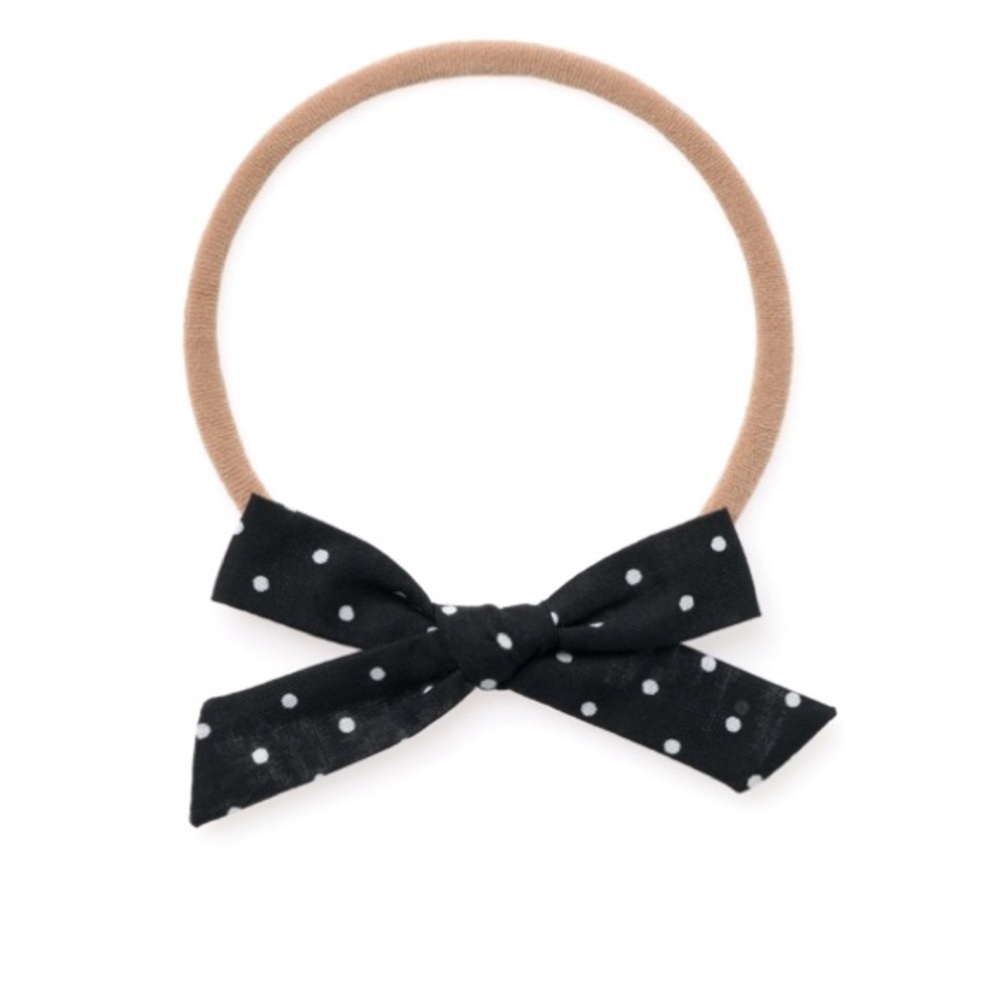 Wunderkin Co petite schoolgirl bow - polka dot NWT